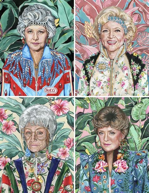 gucci golden girls paintings|gucci golden girls wall art.